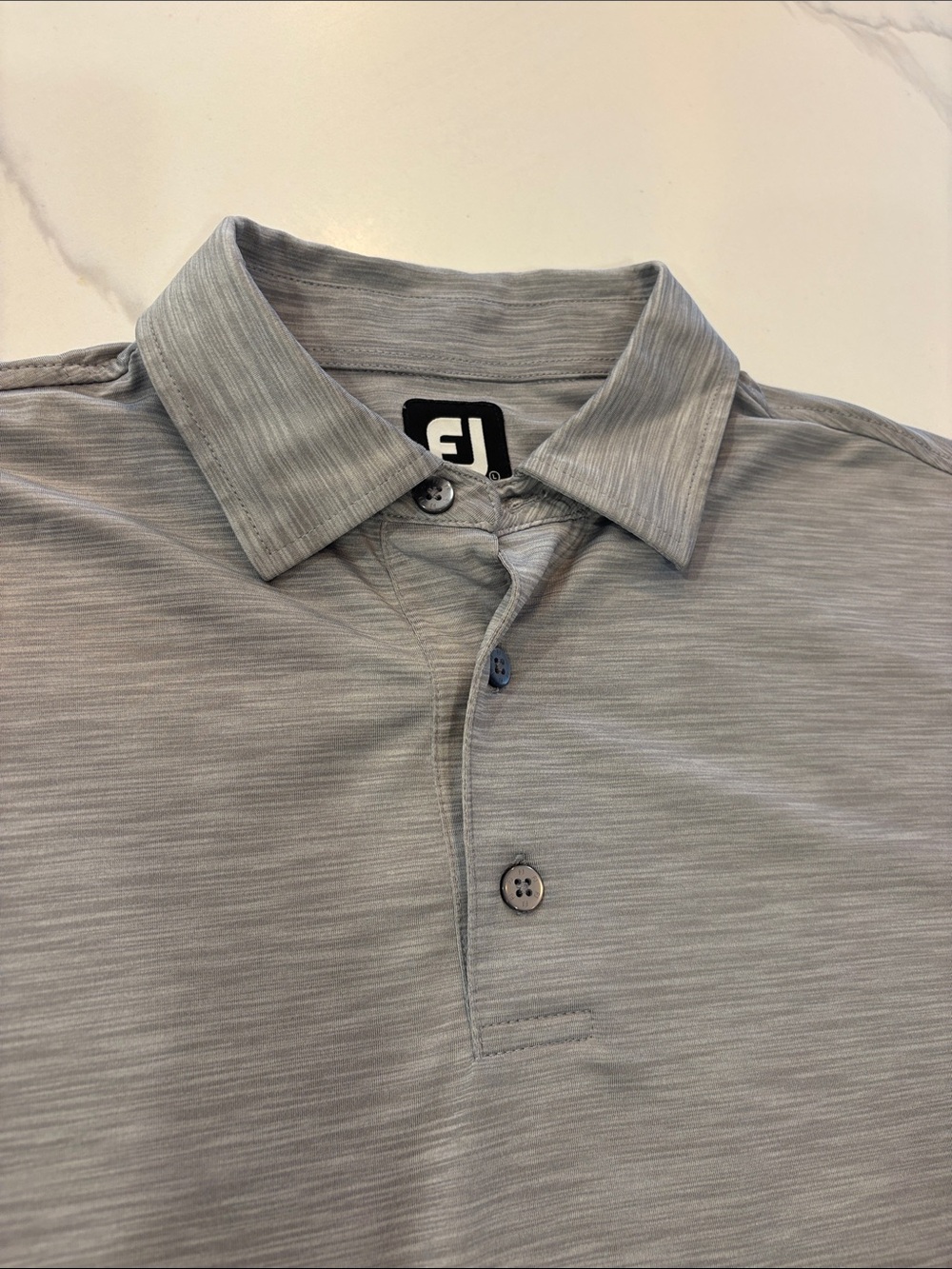 FootJoy Light Gray Heather Polo Shirt
